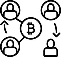 Cryptocurrency Conference Networking Event concept as Professionals network and exchange ideas at a cryptocurrency conference networking event. in Photo Stock Co vector