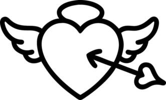 Cupid and heart icon with blank area for customizable text concept as A creative depiction of a cupid and heart icon featuring a blank area for customizable text vector