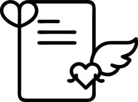 Cupid and love letter icon with ample space for text and graphics concept as An iconographic cupid and love letter design offering ample space for both text and vector