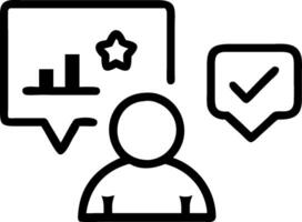 Customer satisfaction icon with copy space on white background concept as A illustration of a customer satisfaction icon with ample copy space on a white vector