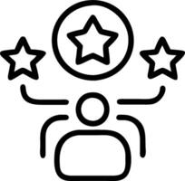 Customer satisfaction icon with copy space on white background concept as A illustration of a customer satisfaction icon with ample copy space on a white vector