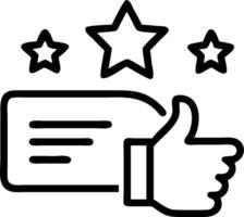 Customer satisfaction icon with copy space on white background concept as A illustration of a customer satisfaction icon with ample copy space on a white vector