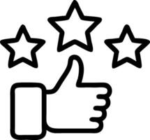 Customer satisfaction icon with copy space on white background concept as A illustration of a customer satisfaction icon with ample copy space on a white vector