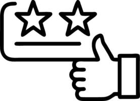 Customer satisfaction icon with copy space on white background concept as A illustration of a customer satisfaction icon with ample copy space on a white vector