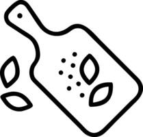 Cutting board and spices icon with copy space for social media posts concept as An illustrative cutting board and spices icon with copy space tailored for social vector