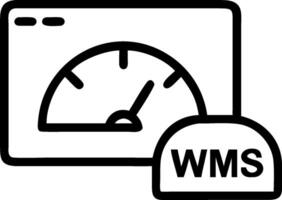 Dashboard and WMS icon with space for text on a professional background concept as A sleek dashboard and WMS icon design with ample space for text on a professio vector