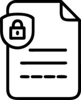 Data privacy PDPA icon with copy space on white background concept as A illustration of a data privacy PDPA icon with ample copy space on a white backgrou vector