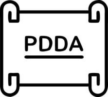 Data privacy PDPA icon with copy space on white background concept as A illustration of a data privacy PDPA icon with ample copy space on a white backgrou vector