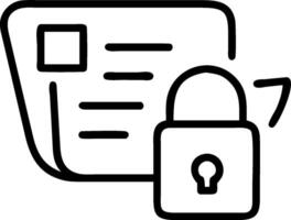 Data privacy PDPA illustration with blank area for customizable text concept as A creative depiction of a data privacy PDPA illustration featuring a blank area f vector