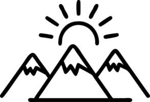 Dawn Over Snowy Peaks concept as Early morning light bathes the snow capped peaks in a warm glow offering a serene start to the day. in Photo Stock Concept vector