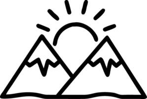 Dawn Over Snowy Peaks concept as Early morning light bathes the snow capped peaks in a warm glow offering a serene start to the day. in Photo Stock Concept vector