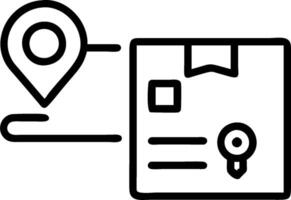 Delivery icon with space for text and graphics on a blue background concept as A modern delivery icon design featuring space for both text and graphics on a blue vector