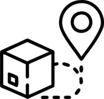 Delivery tracking icon with copy space on white background concept as A illustration of a delivery tracking icon with ample copy space on a white backgrou vector