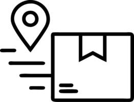 Delivery tracking icon with copy space on white background concept as A illustration of a delivery tracking icon with ample copy space on a white backgrou vector