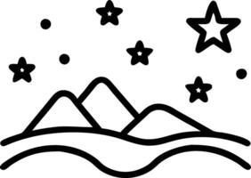 Desert Night under Starry Sky concept as A vast desert under a star filled sky offers a silent expansive view of the universe sparking awe and wonder. in Photo S vector
