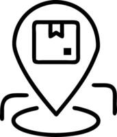 Delivery tracking icon with copy space on white background concept as A illustration of a delivery tracking icon with ample copy space on a white backgrou vector