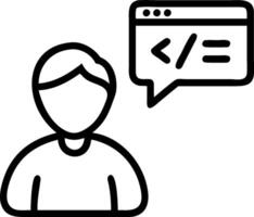 Developer with Code and Laptop concept as A developer writing code on a laptop set against a dreamy background offering ample space for text or graphics symboliz vector