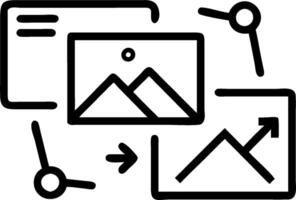 Digital transformation icon with copy space on white background concept as A illustration of a digital transformation icon with ample copy space on a whit vector