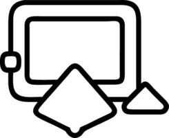 Digital transformation icon with copy space on white background concept as A illustration of a digital transformation icon with ample copy space on a whit vector