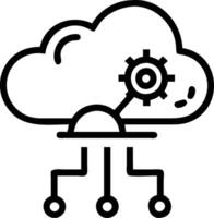 Digital transformation icon with copy space on white background concept as A illustration of a digital transformation icon with ample copy space on a whit vector