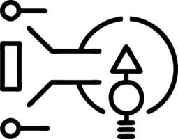Digital transformation icon with copy space on white background concept as A illustration of a digital transformation icon with ample copy space on a whit vector