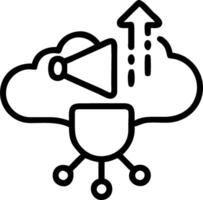 Digital transformation icon with copy space on white background concept as A illustration of a digital transformation icon with ample copy space on a whit vector