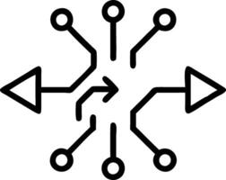 Digital transformation icon with copy space on white background concept as A illustration of a digital transformation icon with ample copy space on a whit vector