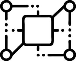 Digital transformation icon with copy space on white background concept as A illustration of a digital transformation icon with ample copy space on a whit vector