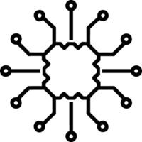 Digital transformation icon with copy space on white background concept as A illustration of a digital transformation icon with ample copy space on a whit vector