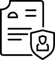 Document and insurance card icon with space for text on a professional background concept as A sleek document and insurance card icon design with ample space for vector