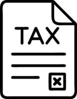 Document and tax icon with space for text on a professional background concept as A sleek document and tax icon design with ample space for text on a professiona vector