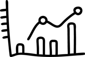 Doodle line icon of a briefcase concept as A simple doodle line icon of a briefcase representing business professionalism and organization ideal for business rel vector