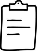 Doodle line icon of a briefcase concept as A simple doodle line icon of a briefcase representing business professionalism and organization ideal for business rel vector