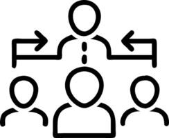 Doodle line icon of a briefcase concept as A simple doodle line icon of a briefcase representing business professionalism and organization ideal for business rel vector