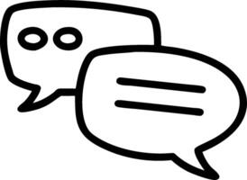 Doodle line icon of a briefcase concept as A simple doodle line icon of a briefcase representing business professionalism and organization ideal for business rel vector