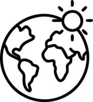 Earth and Ozone Protection Icon concept as Earth with an ozone protection icon and ample copy space representing awareness and actions for ozone preservation. in vector