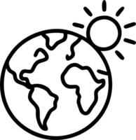 Earth Solar Panels and Ozone concept as Earth with solar panels and ozone layer ample space for text symbolizing the connection between renewable energy and ozon vector