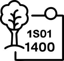 Eco Consultant with Tree and Certificate concept as An image of an eco consultant with a tree and ISO14001 certificate set against a whimsical background offerin vector
