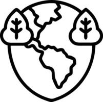 Earth Trees and Ozone concept as Earth with trees and an ozone shield ample copy space symbolizing the interconnection of the ozone layer and environmental healt vector