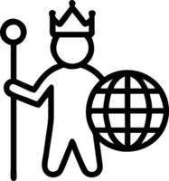 Emperor with Globe and Scepter concept as An image of an emperor with a globe and scepter set against a whimsical background offering ample space for text or gra vector