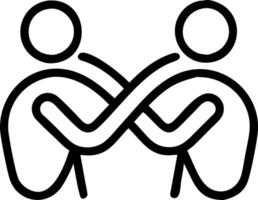 Embracing Figures and Infinity Symbol concept as Embracing figures with an infinity symbol and ample copy space symbolizing eternal love and connection. in Photo vector
