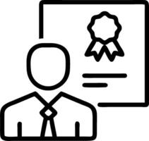 Employee with advanced training program concept as An employees profile blended with an advanced training program symbolizing the continuous learning and develop vector