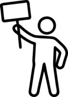 Employee with a goal chart and a procrastination sign representing productivity dos and donts with ample space for text. concept as An employee holding a goal ch vector