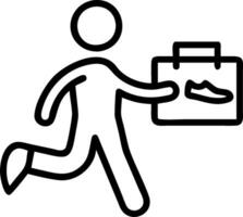 Employee with a pair of running shoes and a wellness calendar symbolizing active living with ample space for text. concept as An employee holding a pair of runni vector