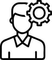 Employee with IT training concept as An employees profile blended with IT training activities symbolizing the development of technical skills in information tech vector