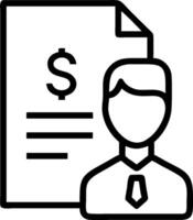 Employee with unpaid wages concept as An employees profile blended with an unpaid wages report symbolizing the financial strain and frustration of unpaid labor. vector