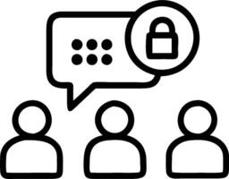 Encrypted Communication Channels concept as Professionals using encrypted communication channels to safeguard sensitive conversations and data exchanges. in Phot vector