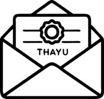 Envelope with a thank you note and a wax seal symbolizing formal gratitude with ample space for text. concept as An envelope containing a thank you note with a w vector
