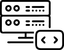ERP dashboard and server icon with copy space for software presentations concept as A sleek ERP dashboard and server icon with generous copy space suitable for c vector