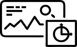 ERP interface and chart icon with blank area for personalized messages concept as A customizable ERP interface and chart icon featuring a blank area for adding p vector